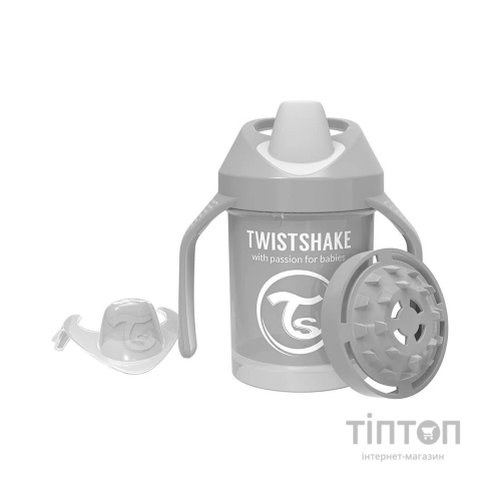 Поїльник-непроливайка Twistshake Міні 230 мл .Сіра (69882)