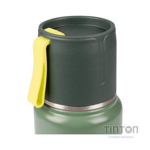 Поїльник-непроливайка Yes Термос Fusion з чашкою, 420 мл, зелений (708207)