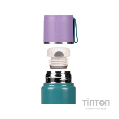 Поїльник-непроливайка Yes Термос Fusion з чашкою, 500 мл, зелений (708210)