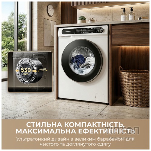 Пральна машина автоматична Dreame S6 (DWF06S30CA)