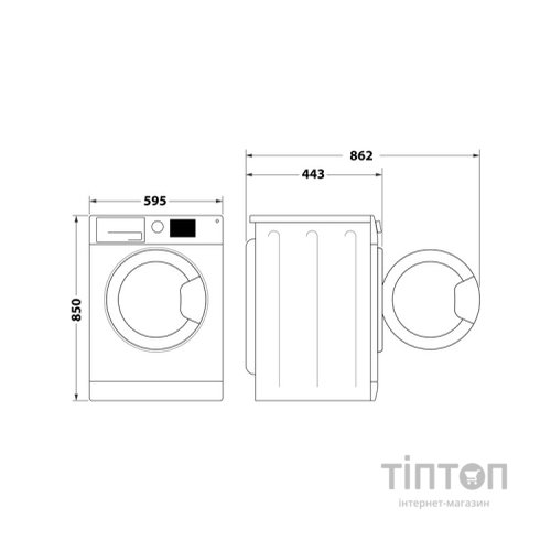 Пральна машина Indesit OMTWSA51052W