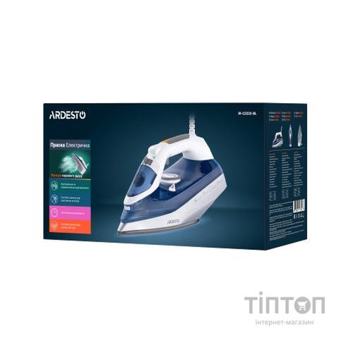 Праска Ardesto IR-C2232-BL /2200Вт /320мл/пар/ самоочищення/антикапля /кера (IR-C2232-BL)