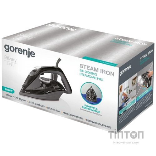 Праска з подачею пари Gorenje SIH2600BKG