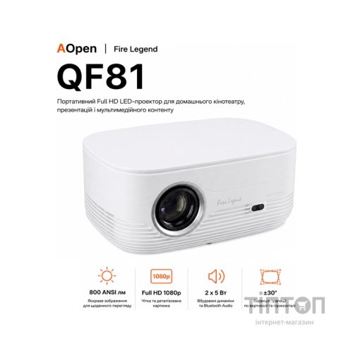 Проектор AOpen QF81 (MR.P0K11.001)