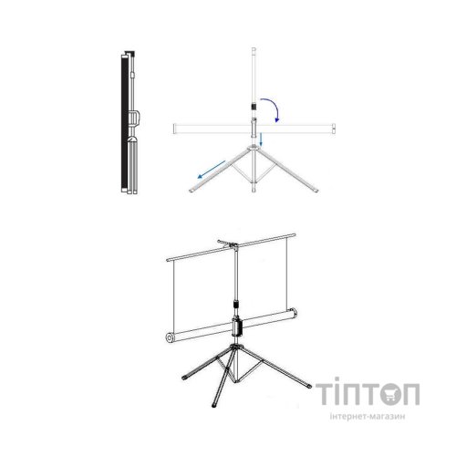 Проекційний екран ELIT SCREENS T85NWS1 + сумка 3.5кг