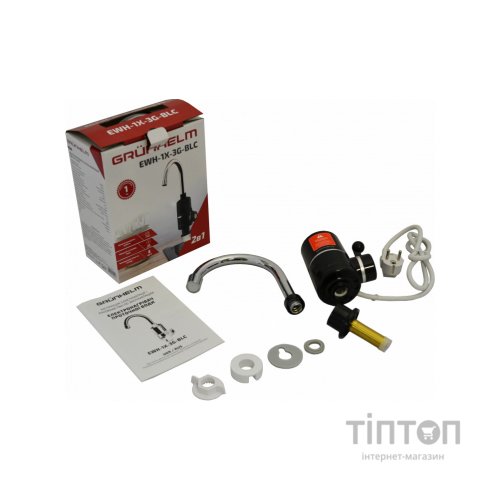 Проточний водонагрівач Grunhelm EWH-1X-3G-BLC