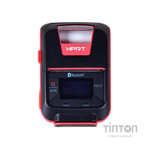 Принтер чеків HPRT HM-E200 мобільний, Bluetooth, USB, червоний+чорний (14657)