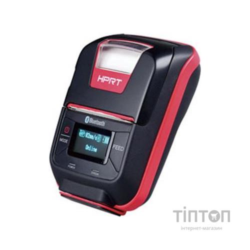 Принтер чеків HPRT HM-E200 мобільний, Bluetooth, USB, червоний+чорний (14657)