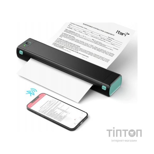 Принтер чеків UKRMARK M08-BK А4, Bluetooth, USB, чорний (900781)