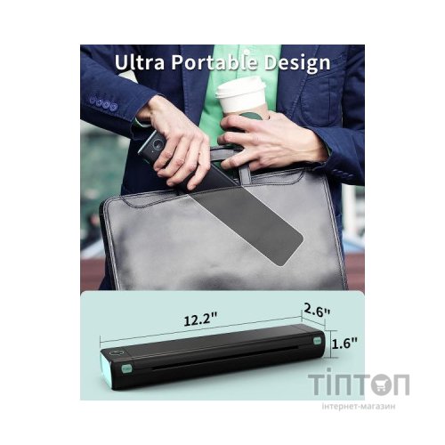 Принтер чеків UKRMARK M08-BK А4, Bluetooth, USB, чорний (900781)