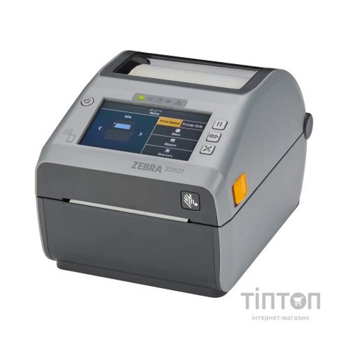 Принтер етикеток Zebra ZD621t 300dpi, USB, USB Host, Ethernet, Serial, Bluetooth (ZD6A043-30EF00EZ)