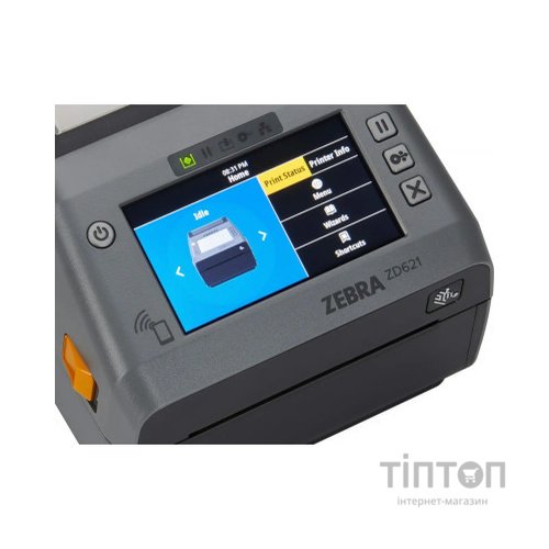 Принтер етикеток Zebra ZD621t 300dpi, USB, USB Host, Ethernet, Serial, Bluetooth (ZD6A043-30EF00EZ)