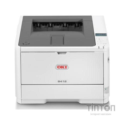 Принтер лазерний OKI B412DN білий