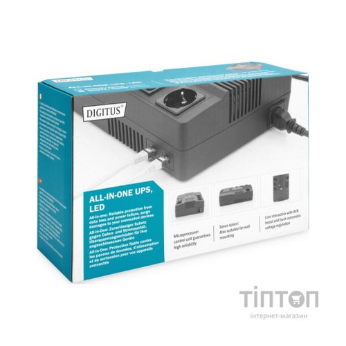 Пристрій безперебійного живлення Digitus 600VA DN-170110 (DN-170110)