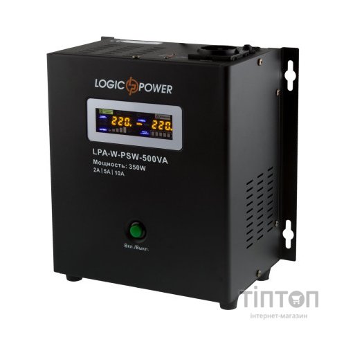 Пристрій безперебійного живлення LogicPower LPA- W - PSW-500VA, 2A/5А/10А (7145)
