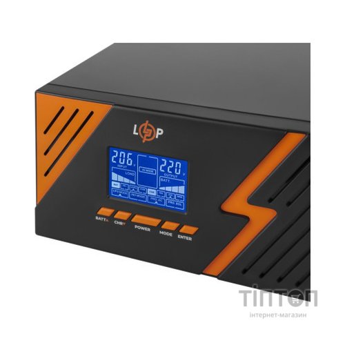 Пристрій безперебійного живлення LogicPower LPM - PSW-1500VA, 1050W, Black (22754)