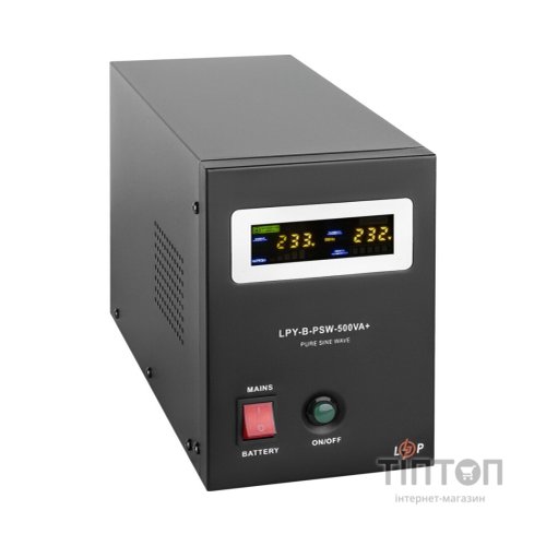 Пристрій безперебійного живлення LogicPower LPY-B-PSW-500VA+