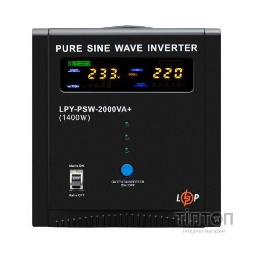 Пристрій безперебійного живлення LogicPower LPY- PSW-2000VA+ (1400W) (22873)
