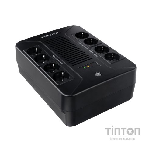 Пристрій безперебійного живлення Prologix 1000VA 600W (PLP1000VA8LED)
