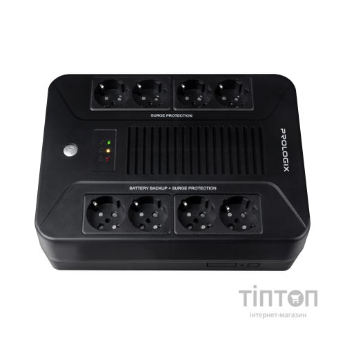 Пристрій безперебійного живлення Prologix 650VA 360W (PLP650VA8LED)