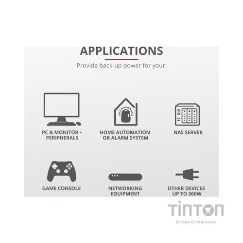 Пристрій безперебійного живлення Trust Maxxon 800VA UPS (23326_TRUST)