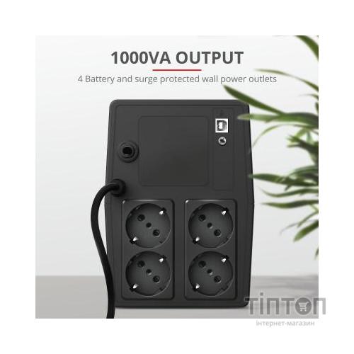 Пристрій безперебійного живлення Trust Paxxon 1000VA UPS 4 Outlets (23504_TRUST)