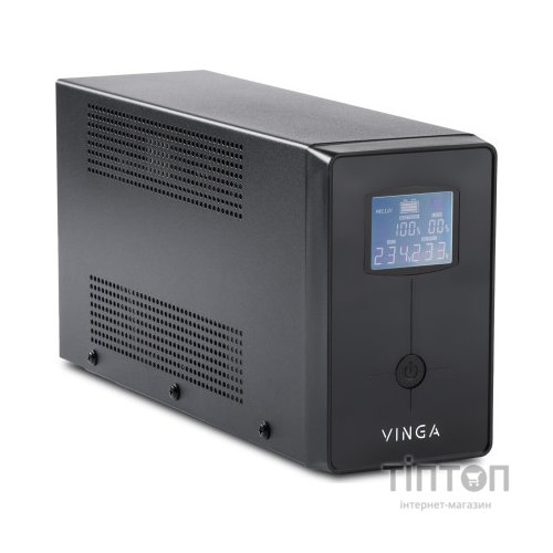 Пристрій безперебійного живлення Vinga LCD 1200VA metal case (VPC-1200M)