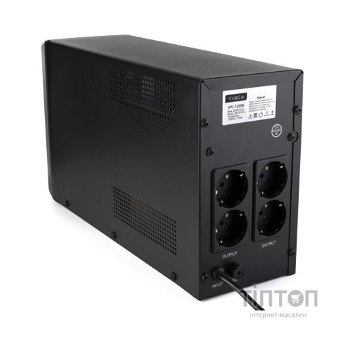Пристрій безперебійного живлення Vinga LCD 1200VA metal case (VPC-1200M)