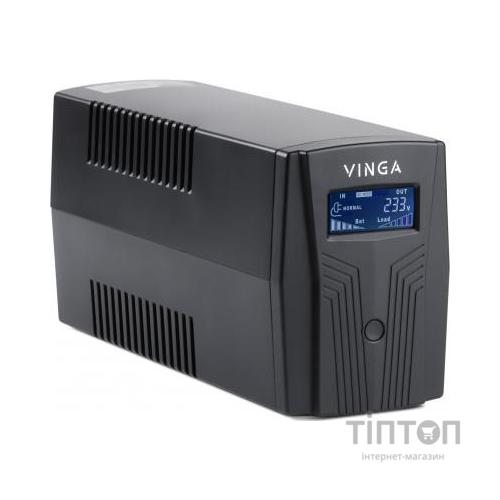 Пристрій безперебійного живлення Vinga LCD 1200VA plastic case (VPC-1200P)
