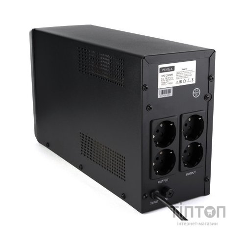 Пристрій безперебійного живлення Vinga LCD 2000VA metall case (VPC-2000M)