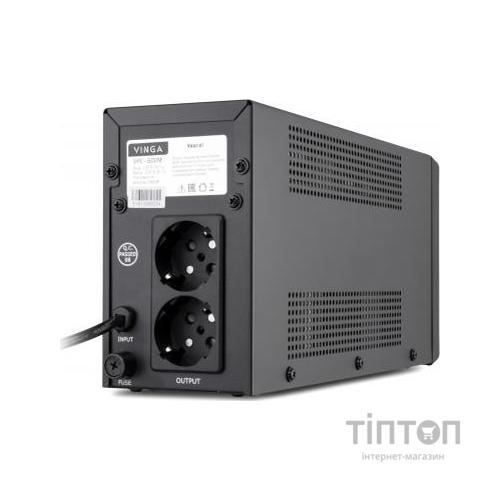Пристрій безперебійного живлення Vinga LCD 600VA metal case (VPC-600M)