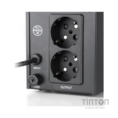 Пристрій безперебійного живлення Vinga LCD 600VA metal case (VPC-600M)