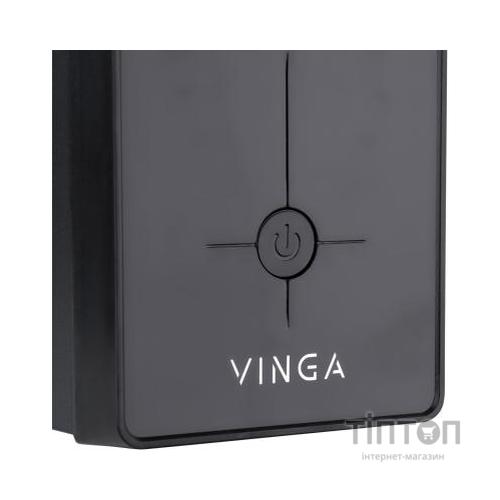 Пристрій безперебійного живлення Vinga LCD 600VA metal case (VPC-600M)