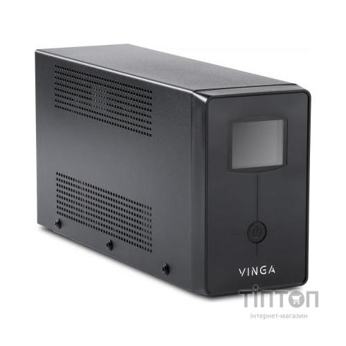 Пристрій безперебійного живлення Vinga LCD 600VA metal case (VPC-600M)