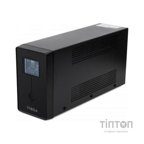 Пристрій безперебійного живлення Vinga LCD 600VA metal case with USB (VPC-600MU)