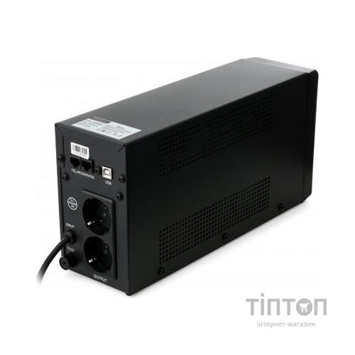 Пристрій безперебійного живлення Vinga LCD 600VA metal case with USB (VPC-600MU)