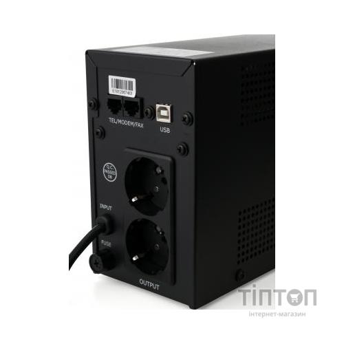 Пристрій безперебійного живлення Vinga LCD 600VA metal case with USB (VPC-600MU)