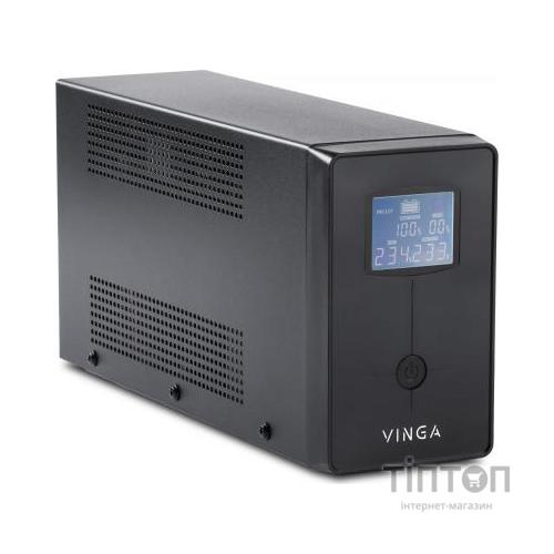 Пристрій безперебійного живлення Vinga LCD 800VA metal case (VPC-800M)