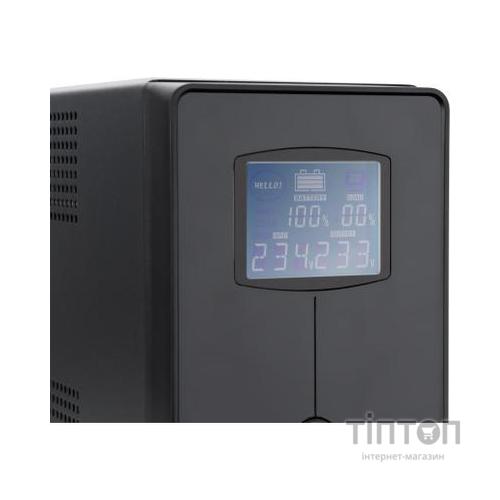 Пристрій безперебійного живлення Vinga LCD 800VA metal case (VPC-800M)