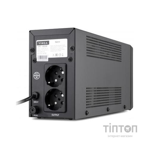 Пристрій безперебійного живлення Vinga LCD 800VA metal case (VPC-800M)