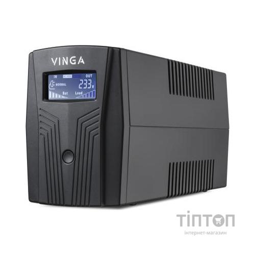 Пристрій безперебійного живлення Vinga LCD 800VA plastic case (VPC-800P)