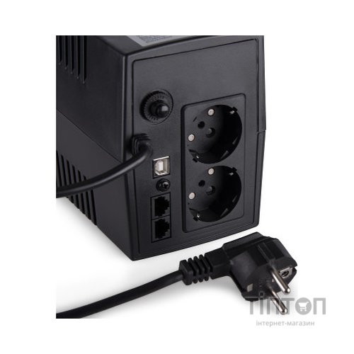 Пристрій безперебійного живлення Vinga LCD 800VA plastic case with USB (VPC-800PU)