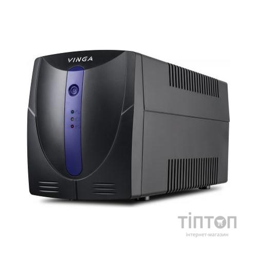 Пристрій безперебійного живлення Vinga LED 1200VA plastic case (VPE-1200P)