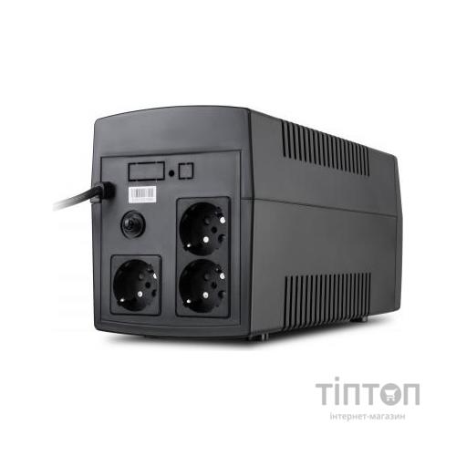 Пристрій безперебійного живлення Vinga LED 1200VA plastic case (VPE-1200P)