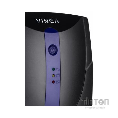 Пристрій безперебійного живлення Vinga LED 1200VA plastic case (VPE-1200P)