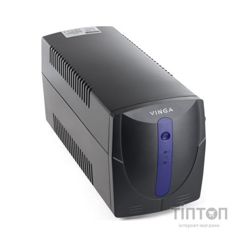 Пристрій безперебійного живлення Vinga LED 1200VA plastic case with USB (VPE-1200PU)
