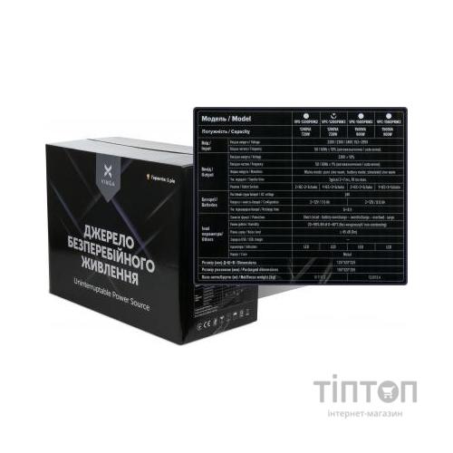 Пристрій безперебійного живлення Vinga LED 1200VA ( VPC-1200PRM3 ) (VPC-1200PRM3)