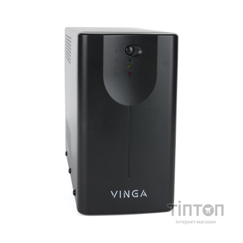 Пристрій безперебійного живлення Vinga LED 600VA metal case with USB (VPE-600MU)