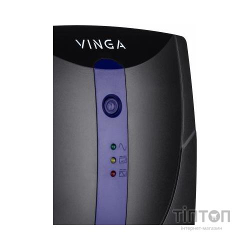 Пристрій безперебійного живлення Vinga LED 600VA plastic case (VPE-600P)