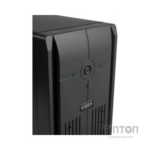 Пристрій безперебійного живлення Vinga LED 650VA metal case with USB (VPE-650PRMU)